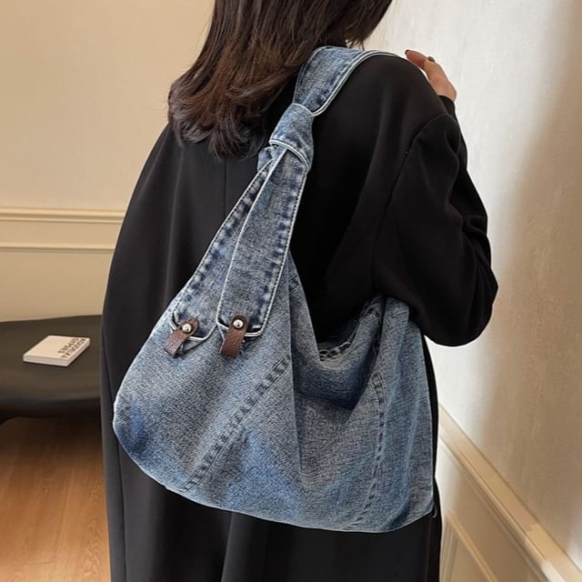 Milha-Denim Crossbody Tote Bag