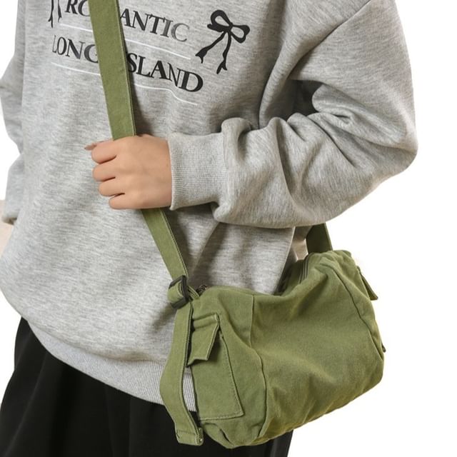 Milha-Washed Canvas Crossbody Bag