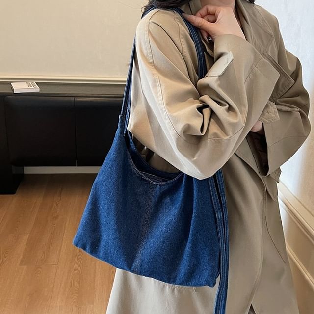 Milha-Washed Denim Tote Bag