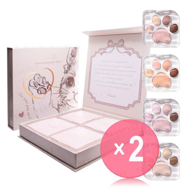 MilleFee-Meow Paws Eyeshadow Palette Box New 2pcs Bundle Set