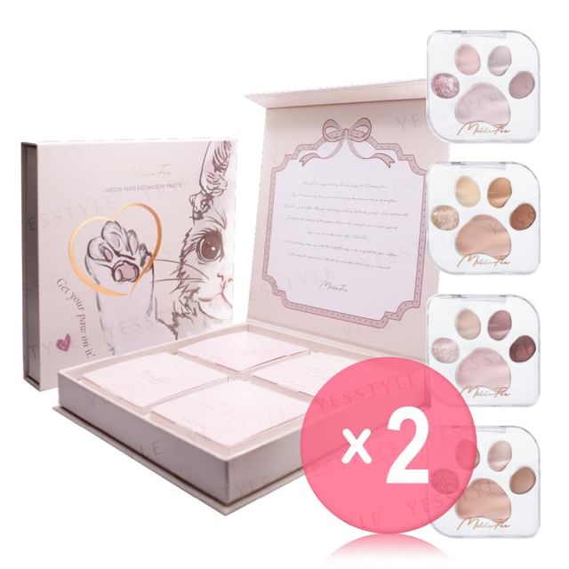 MilleFee-Meow Paws Eyeshadow Palette Box Original 2pcs Bundle Set
