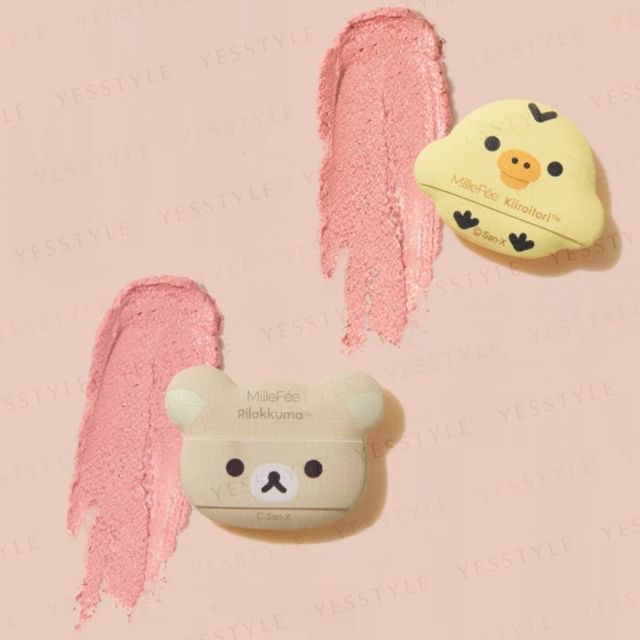 MilleFee-San-X Rilakkuma Kiiroitori Finger Puff - Mini houppette de doigt précision