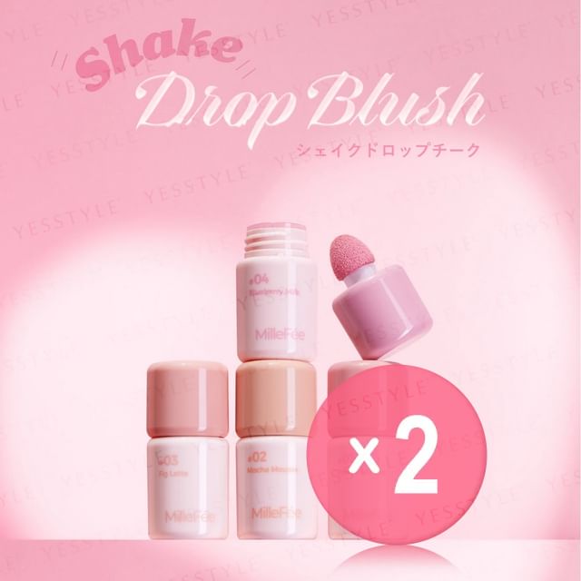 MilleFee-Shake Drop Blush 2pcs Bundle Set
