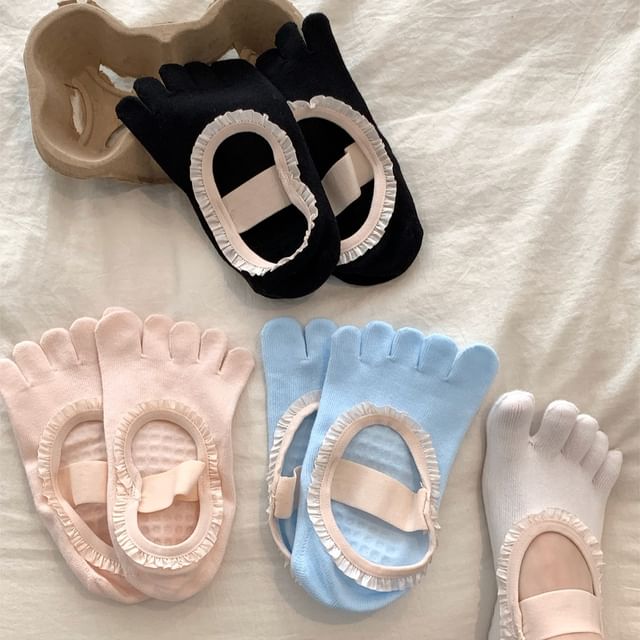 Mimiyu-Frill Yoga Toe Socks Set
