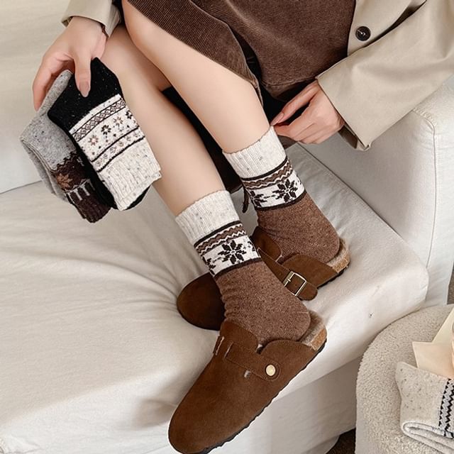 Mimiyu-Jacquard Socks Set
