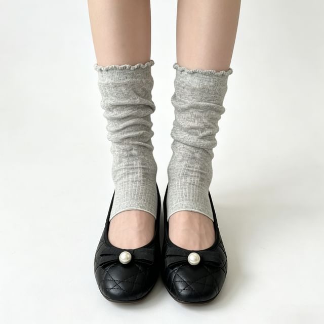 Mimiyu-Plain Leg Warmers Set
