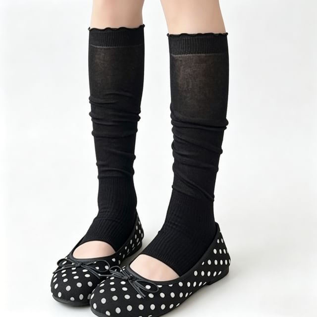 Mimiyu-Plain Leg Warmers Set