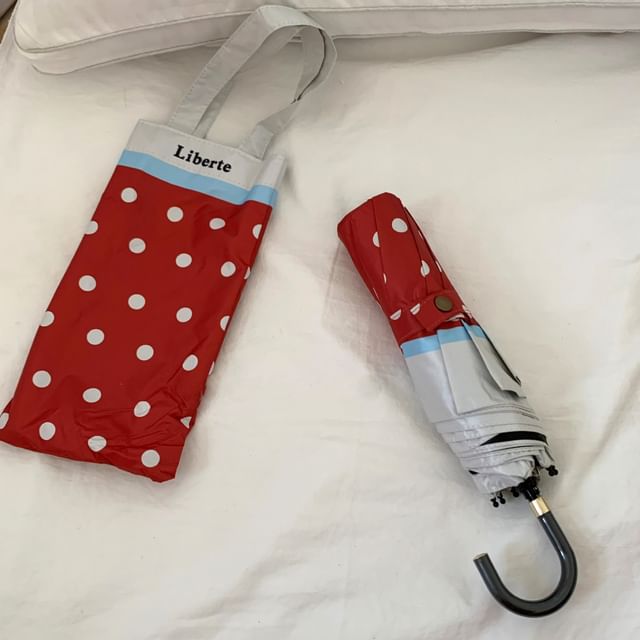Minbrogy-Polka Dot Compact Umbrella