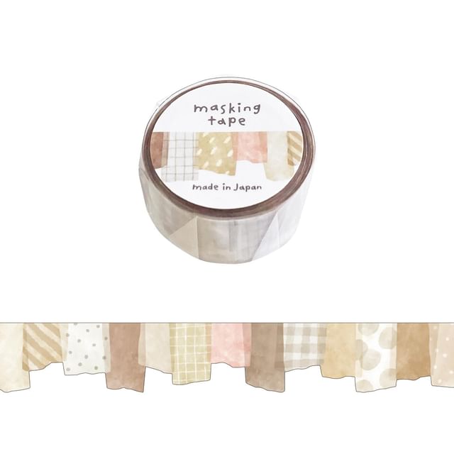 MIND WAVE-Borderless Die-Cut Masking Tape Collage