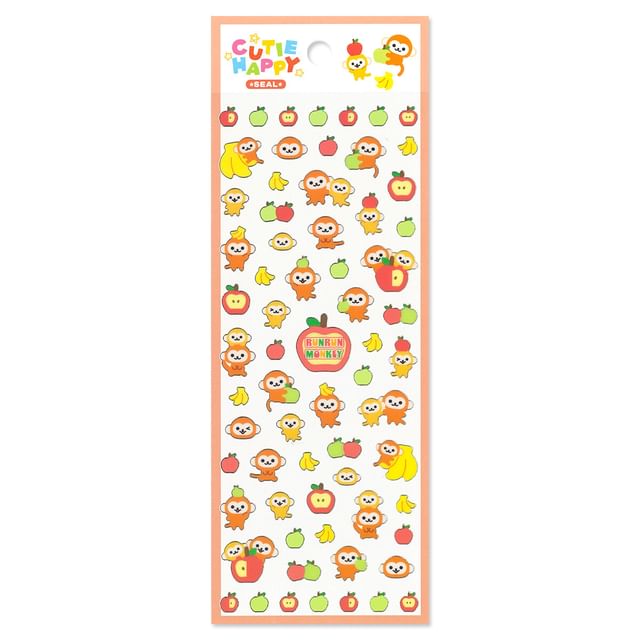 MIND WAVE-Cutie Happy Sticker Run Run Monkey