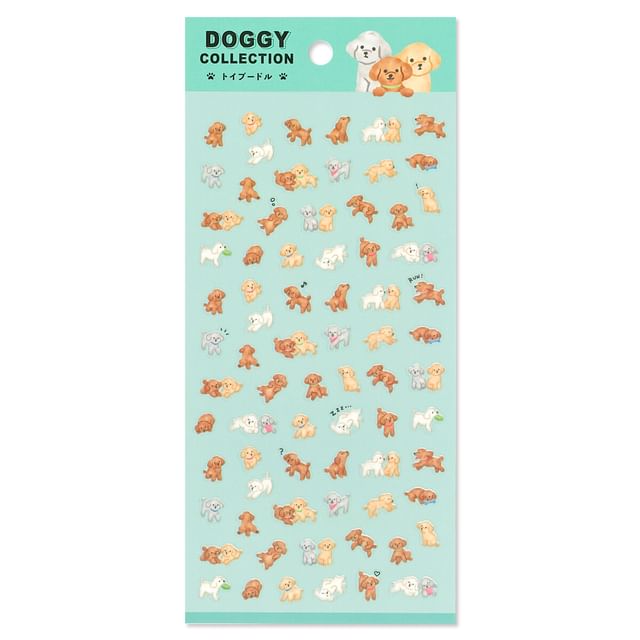 MIND WAVE-Doggy Collection Sticker Toy Poodle