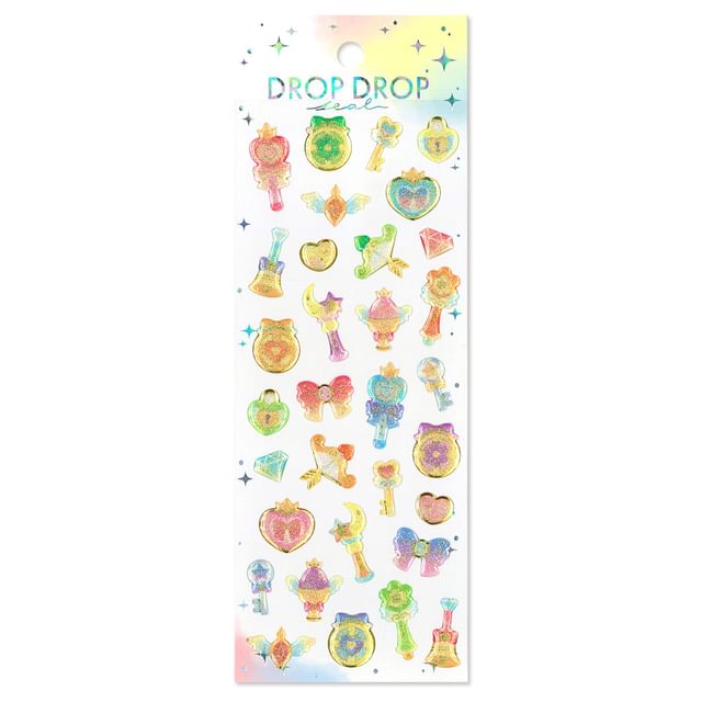 MIND WAVE-Drop Drop Resin Glitter Sticker magic stick