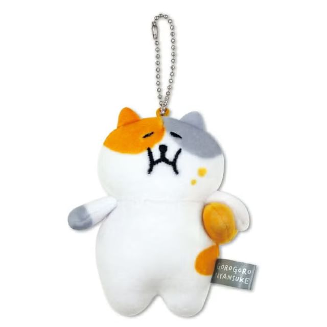 MIND WAVE-Gorogoro Nyansuke Cat Bread Plush Bag Charm Keyring Mini