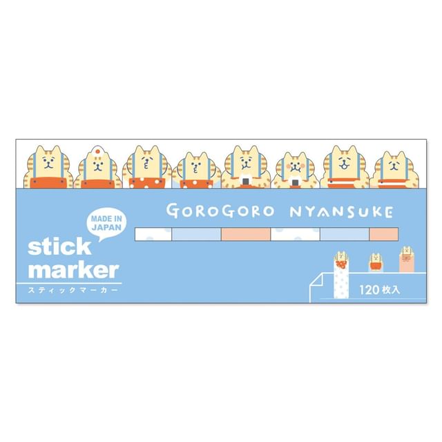 MIND WAVE-Gorogoronyansuke Sticky Notes Suspender Blue