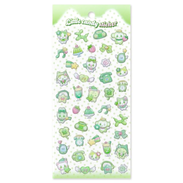 MIND WAVE-Little Candy Sticker green