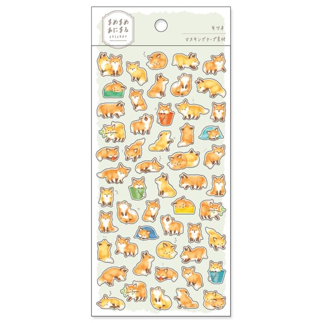 MIND WAVE-Mamemame Animal Sticker Fox