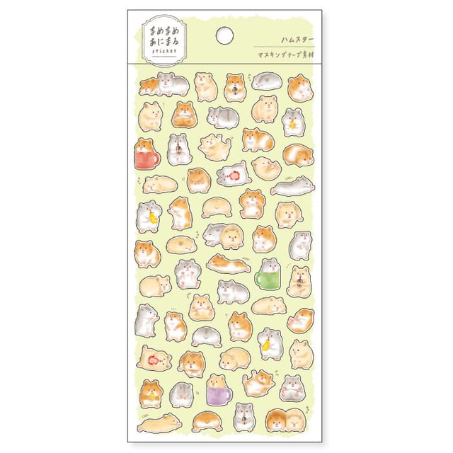 MIND WAVE-Mamemame Animal Sticker Hamster