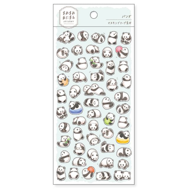 MIND WAVE-Mamemame Animal Sticker Panda