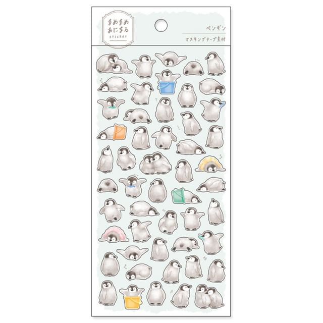 MIND WAVE-Mamemame Animal Sticker Penguin