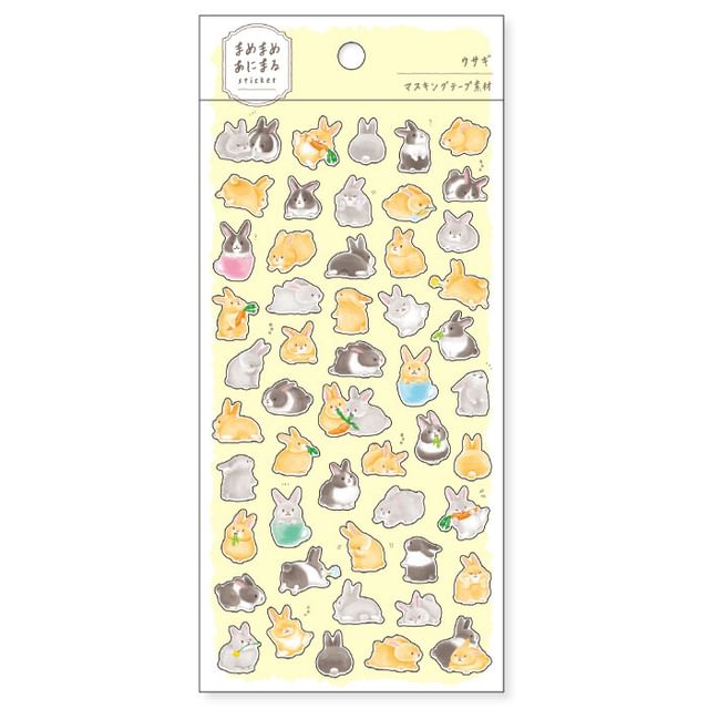 MIND WAVE-Mamemame Animal Sticker Rabbit