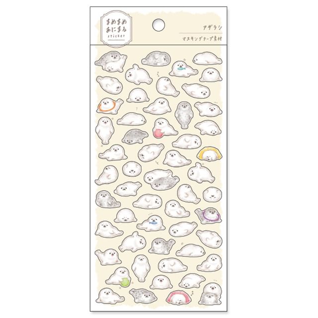 MIND WAVE-Mamemame Animal Sticker Seal
