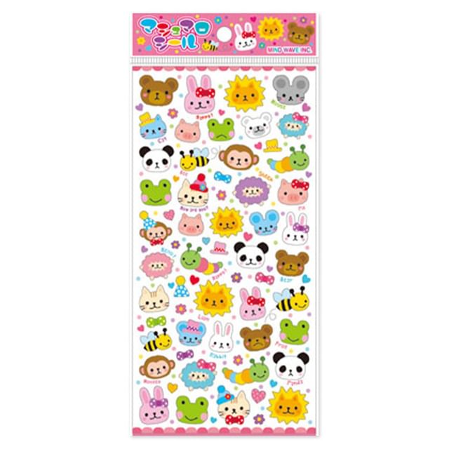 MIND WAVE-Marshmallow Stickers Animal Land
