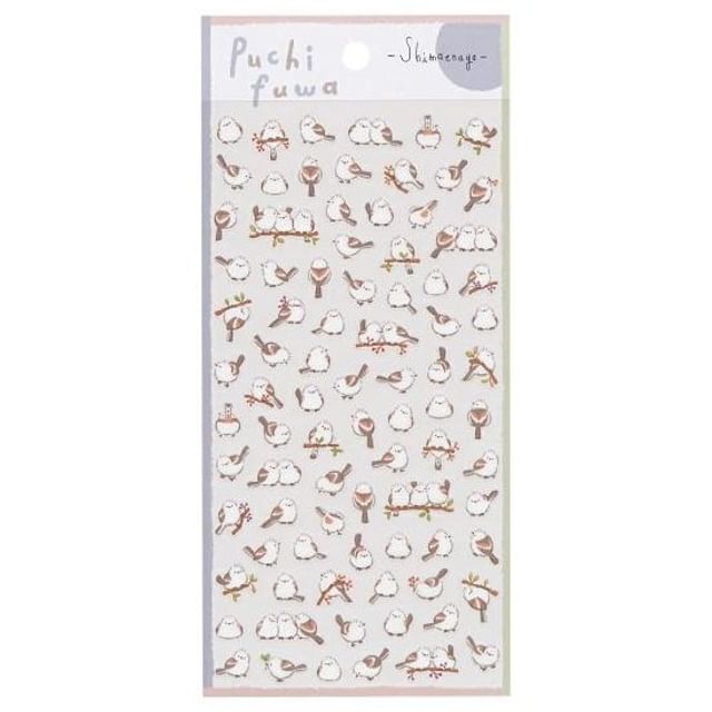 MIND WAVE-Mini Fluffy-Style Animal Sticker Long-tailed Tit