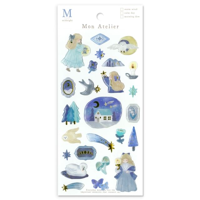 MIND WAVE-Mon Atelier Sticker midnight