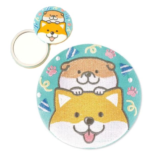 MIND WAVE-Shiba Dog Embroidered Mirror