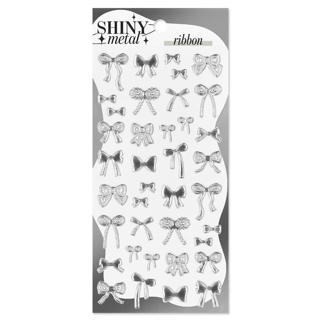 MIND WAVE-Shiny Metal Sticker ribbon