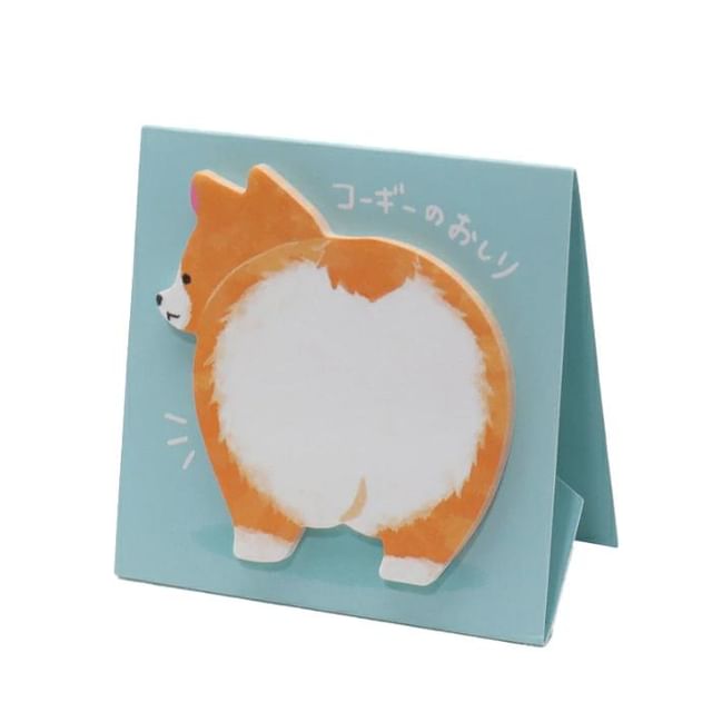 MIND WAVE-Standing Sticky Notes Dog Corgis Butt