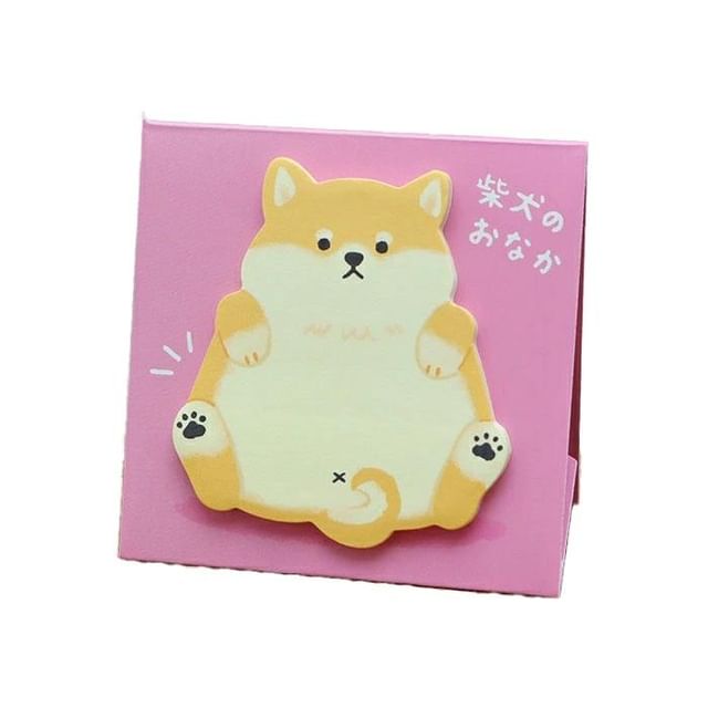 MIND WAVE-Standing Sticky Notes Dog Shiba Inus Belly