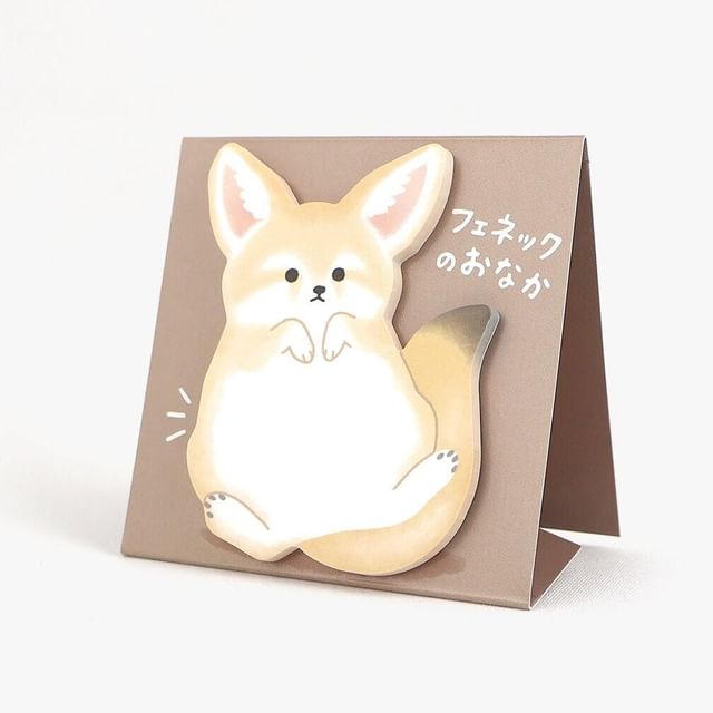 MIND WAVE-Standing Sticky Notes Fennec Foxs Belly