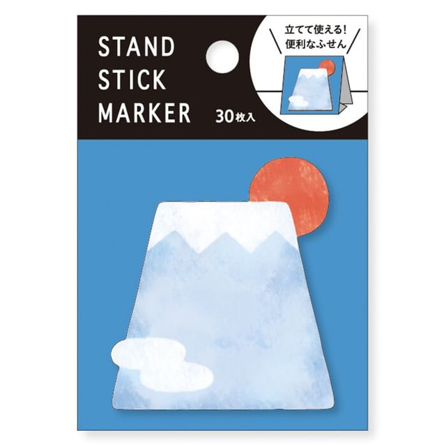 MIND WAVE-Standing Sticky Notes Mount Fuji-1 Pc