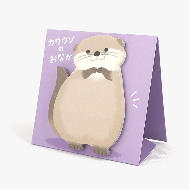 MIND WAVE-Standing Sticky Notes Otters Belly