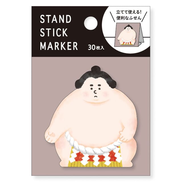 MIND WAVE-Standing Sticky Notes Sumo Wrestling