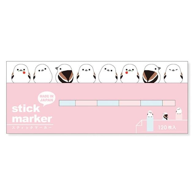 MIND WAVE-Stick Marker Sticky Notes Bird Long-tailed Tit