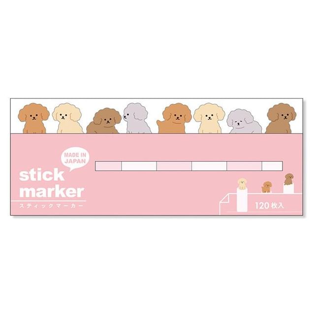 MIND WAVE-Stick Marker Sticky Notes Dog Poodle