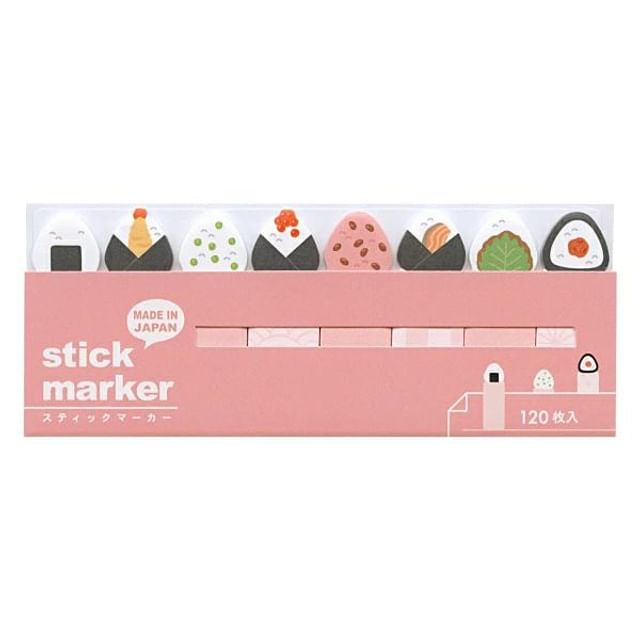 MIND WAVE-Stick Marker Sticky Notes Onigiri Rice Dumpling