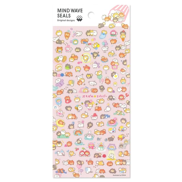MIND WAVE-Tiny Pomeranian Everyday Sticker