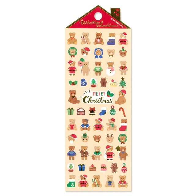 MIND WAVE-Winter Selection Sticker Christmas Bear