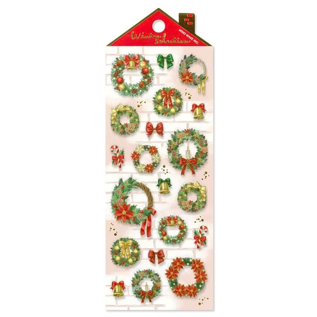 MIND WAVE-Winter Selection Sticker Christmas Wreath