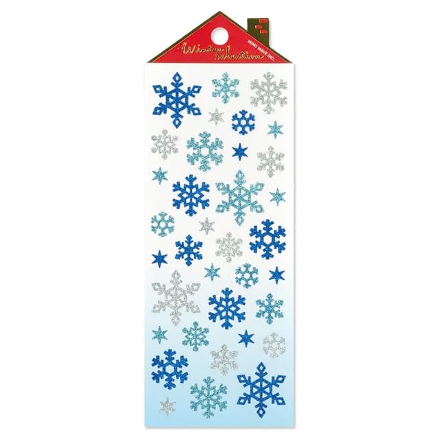 MIND WAVE-Winter Selection Sticker Glitter Snowflake Cool