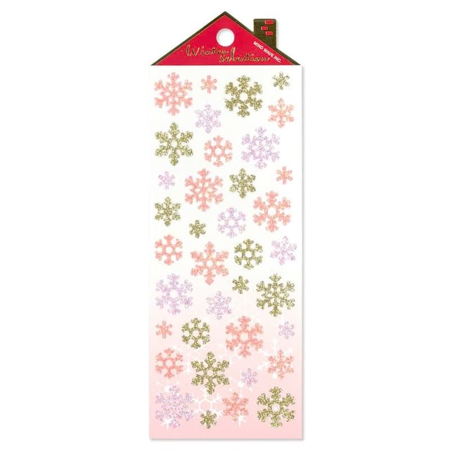 MIND WAVE-Winter Selection Sticker Glitter Snowflake Romantic