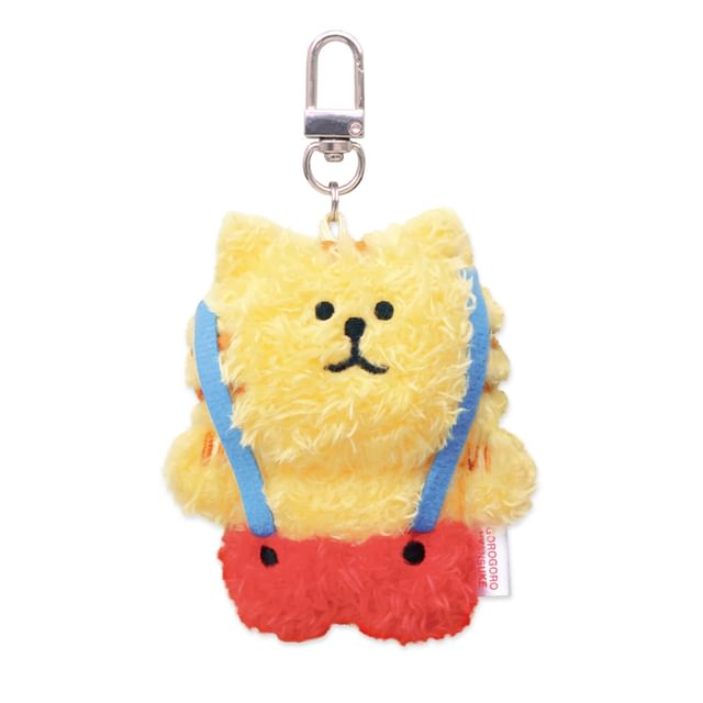 MIND WAVE-Yellow Cat Fluffy Plush Bag Charm