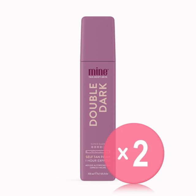 MineTan-Double Dark Self Tan Foam 2pcs Bundle Set