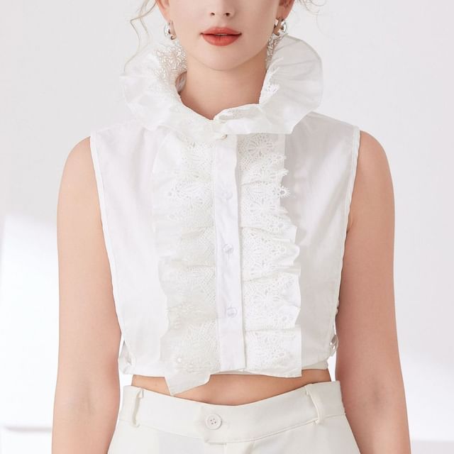 MIOW-Lace Ruffle Decorative Collar
