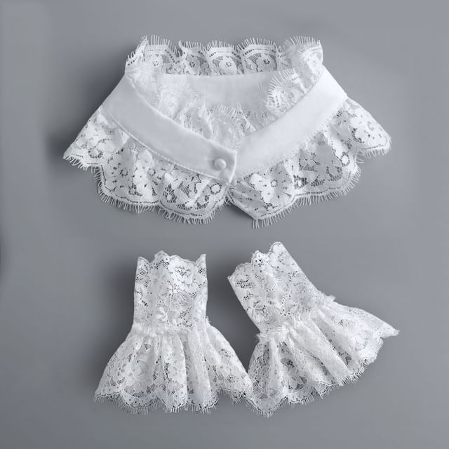 MIOW-Lace Stand Decorative Collar Wrist Cuffs