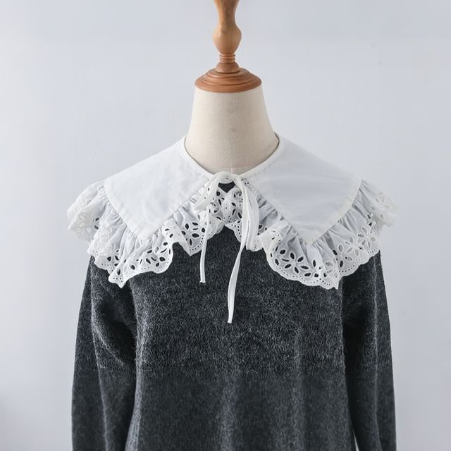MIOW-Lace Trim Decorative Collar