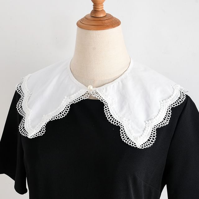 MIOW-Lace Trim Decorative Collar
